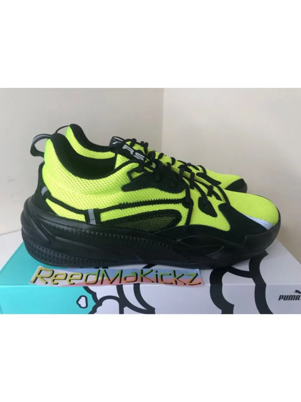 Puma RS Dreamer J.COLE Black Yellow Lime Mens Sizes